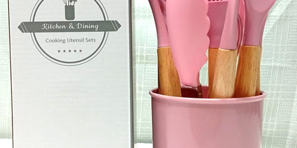 Utensillos de cocina de silicona de 12 piezas