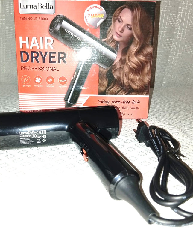Secador de pelo profesional Luma Bella 1000 Watt
