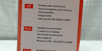 Secador de pelo profesional Luma Bella 1000 Watt