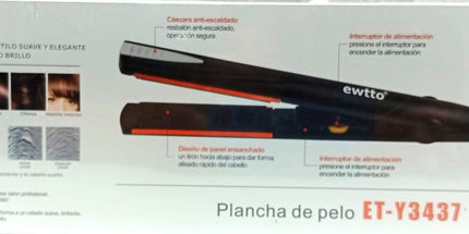 Plancha de pelo profesional Ewtto ET- Y 3712