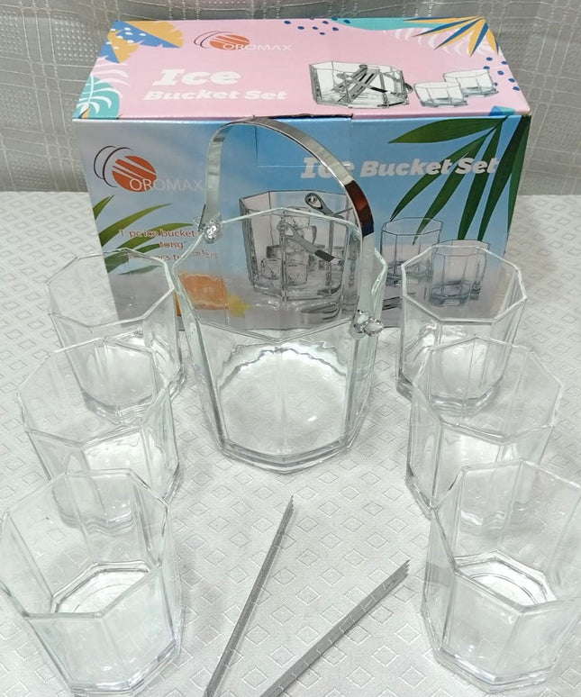 Hielera y 6 vasos OROMAX