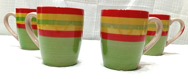 Tazónes 500 cm ceramica motivo a lineas en varios motivos