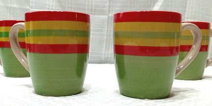 Tazónes 500 cm ceramica motivo a lineas en varios motivos