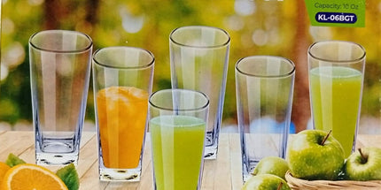 Vasos Kalpana reforzados  set de 6 vasos -300ml