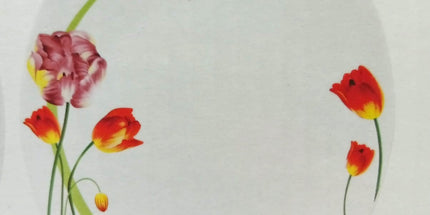 Juego de vajilla OROMAX platos y tazas de porcelana con motivo floral 30 piezas