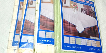 Manteles tipo puntillón de 2.25 x1.5 metros