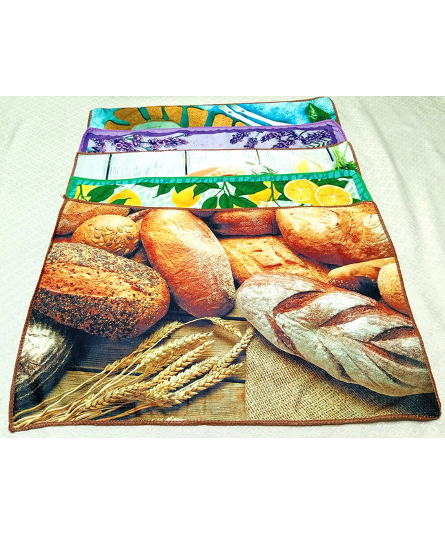 Individuales de tela estampados tipo repasadores grandes