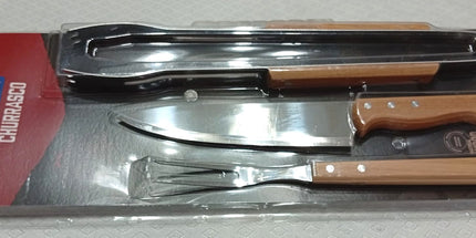 Juego de ASADO  TRAMONTINA Cuchillo Tenedor y Pinza