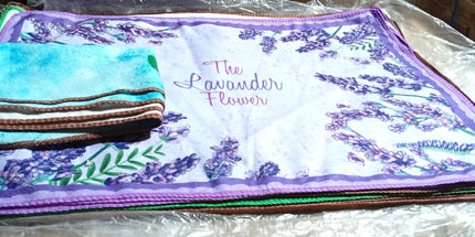 Individuales de tela estampados tipo repasadores grandes