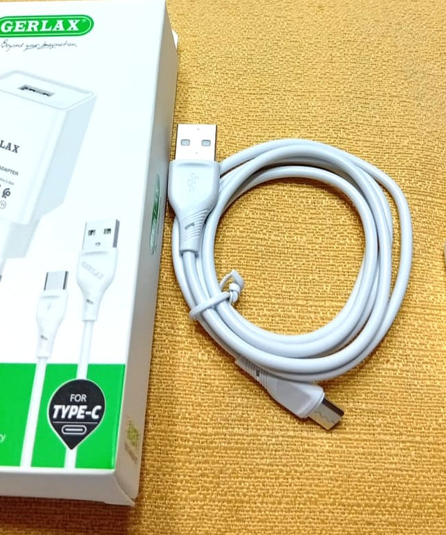 Cargador Tipo C GERLAX 3A carga rapida