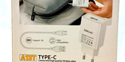 Cargador Tipo C GERLAX 3A carga rapida