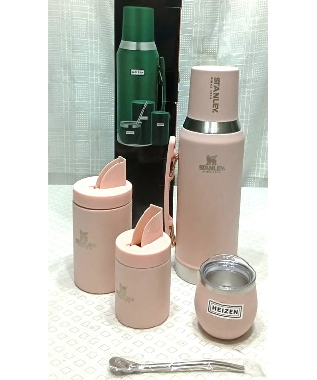 Termo HEIZEN 1200 cm con mate y dos materas