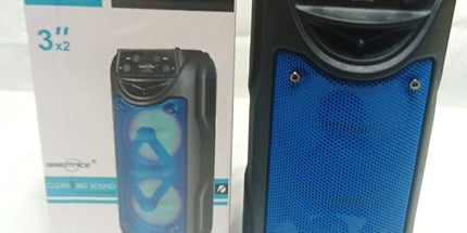 Parlante de dos salidas 2 x3" de alto sonido con carga USB