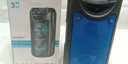 Parlante de dos salidas 2 x3" de alto sonido con carga USB