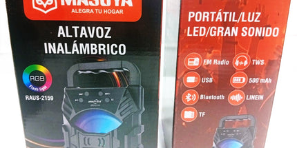 Parlante MASUYA RGB Flash Light 4 pulgadas
