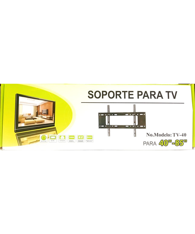 Soporte de TV fijo para modelos que van de 40 a 85 pulgadas