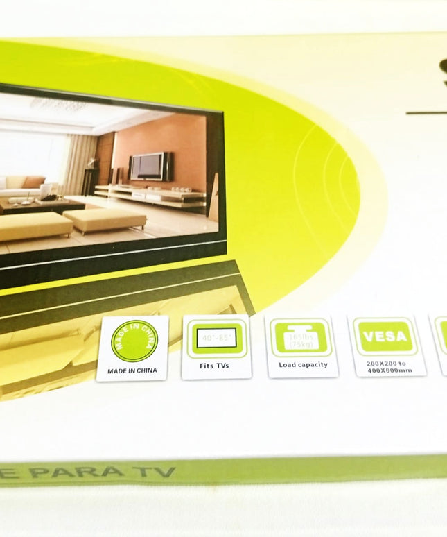 Soporte de TV fijo para modelos que van de 40 a 85 pulgadas