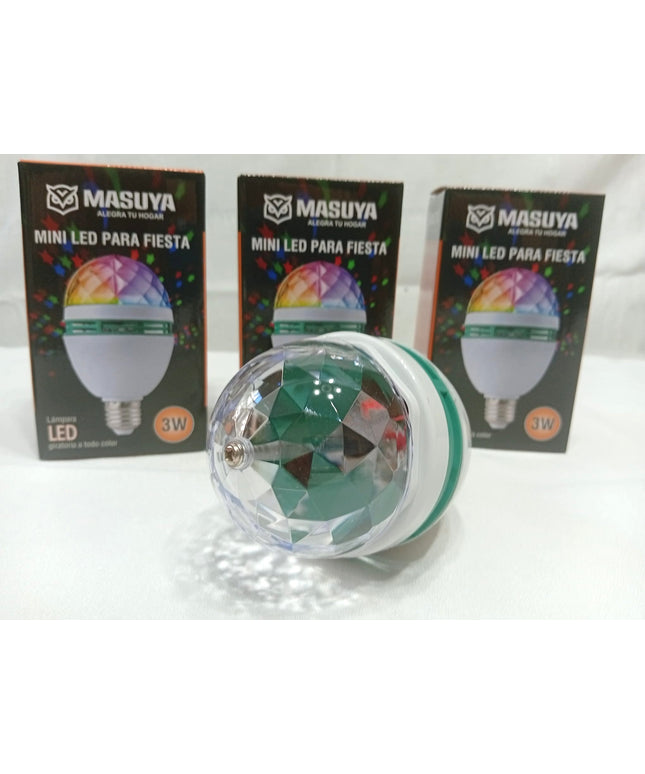 Focos MINI LED para fiestas. Luces multicoles giratorios