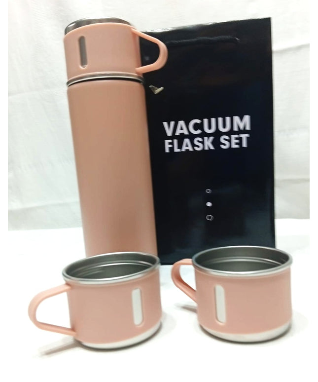 Termo 500 cc con 3 tazas chicas en distintos colores