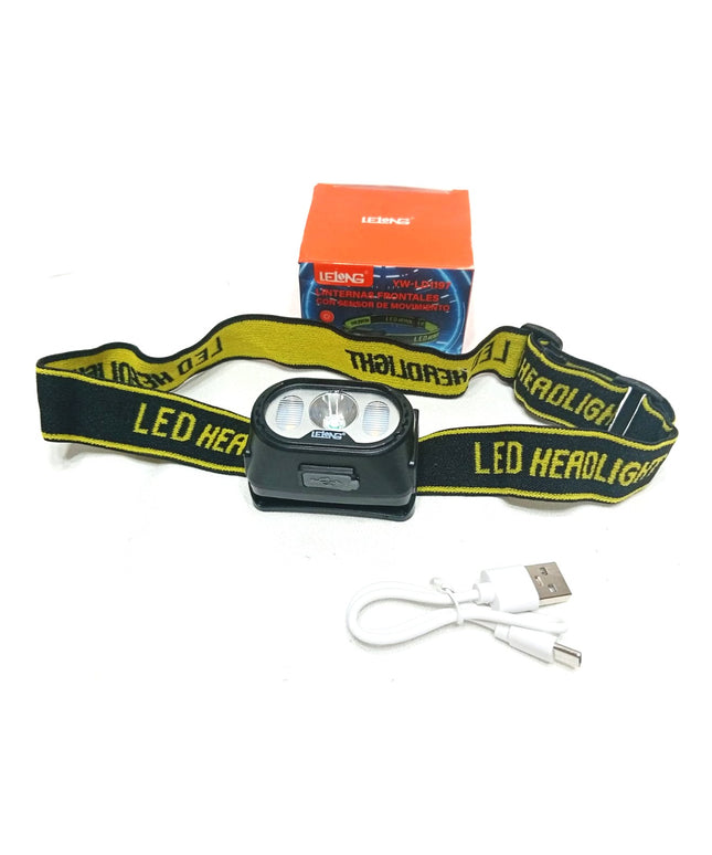 Linterna LELONG  minera con luz regulable hacia abajo