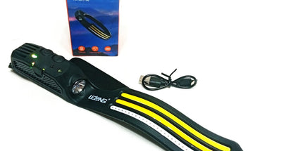 Linterna minera LELONG con tiras LED y lu led lateral