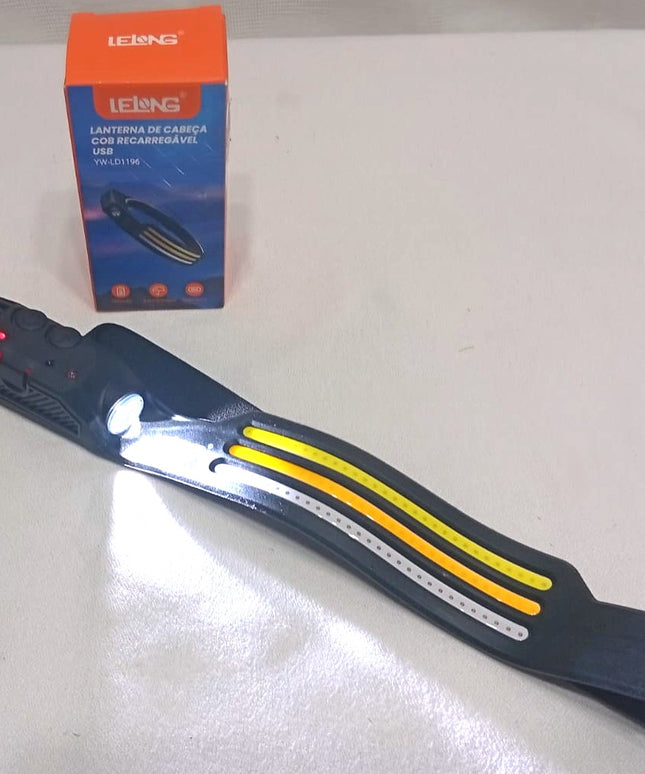 Linterna minera LELONG con tiras LED y lu led lateral