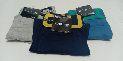 Boxer UOMO de colores lisos PURO algodón. Venta por docena