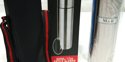 Termo bala acero 500 cc con estuche para colgar