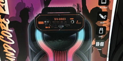 Parlante STARVISION 8 pulgadas con mircrofo multicolor y gran potencia