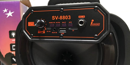 Parlante STARVISION 8 pulgadas con mircrofo multicolor y gran potencia