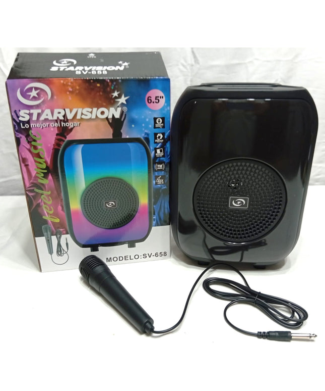 Parlante STARVISION 6.5 con microfono. LUMINOSO