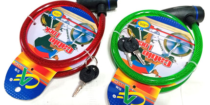 Lingas cotrtas para bicicletas con llave.
