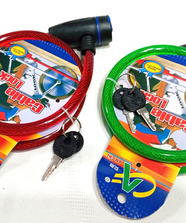 Lingas cotrtas para bicicletas con llave.