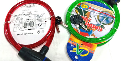 Lingas cotrtas para bicicletas con llave.