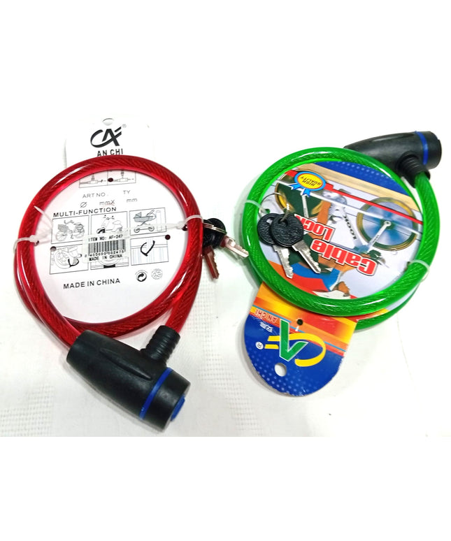 Lingas cotrtas para bicicletas con llave.