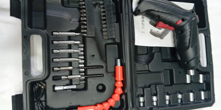 Destornillador eléctrico USB caja con multiples accesorios
