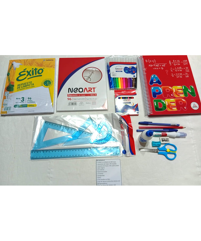 Utiles escolares. SET PRIMARIA N 2