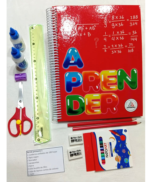 Utiles escolares. Set PRIMARIA N1
