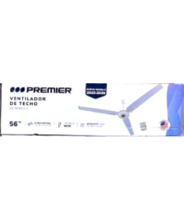 Ventilador de techo PREMIER con comando manual a pared
