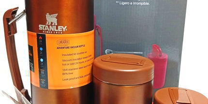 Juego de TERMO Matera y Mate VINTAGE 1.2 litros