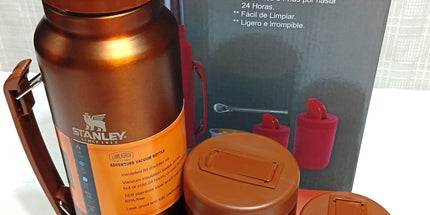 Juego de TERMO Matera y Mate VINTAGE 1.2 litros