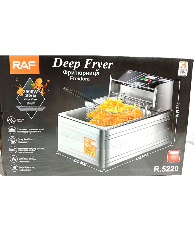Freidora de PAPAS a aceite RAF, de 6 litros