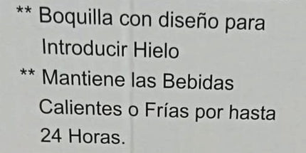 Termo con TAPA MATE de acero con pico vertedor