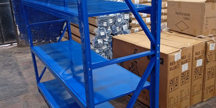Estanteria RACK reforzada para negocios y depositos dimensiones 2mt alto x 2mt largo x 60 cm de profundidad, ensamblable