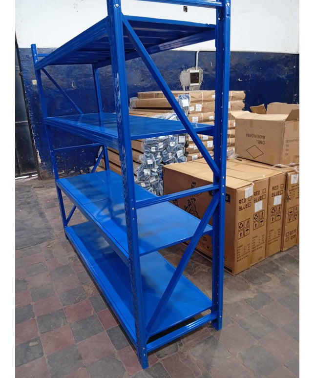 Estanteria RACK reforzada para negocios y depositos dimensiones 2mt alto x 2mt largo x 60 cm de profundidad, ensamblable