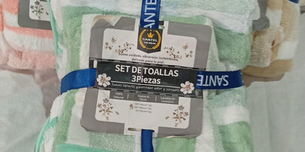 Toallas de Algodon set 3 piezas