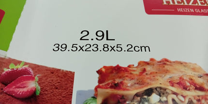 Fuentes de vidrio HEIZEN set x3 unid medidas 1.8L, 2.2L y 2.9L