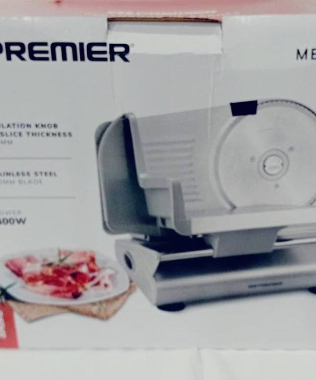 Maquina de cortar fiambre 400w MEDIANA  y muy práctica