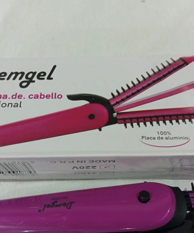Plancha DEMGEL 3 EN 1. Plancha, rizador y cepillo eléctrico
