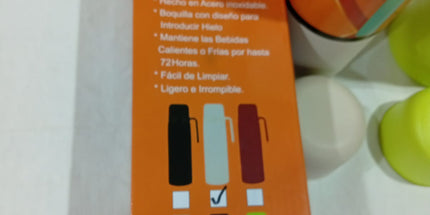Termo de un litro MEDIA MANIJA con pico